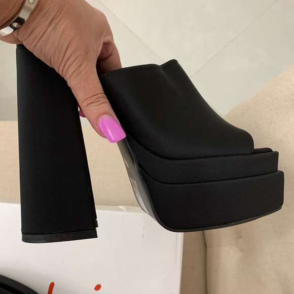 GORGEOUS PLATFORM MULES BLOCK HEEL♥️ - Picture 7 of 7